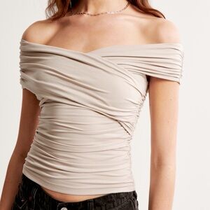 Off-Shoulder Ruched Top
